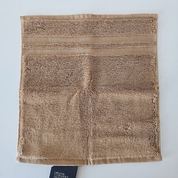 2 x NWT RH RESTORATION HARDWARE Brown & Grey Organic Aegean Cotton Face Towel - Picture 6 of 9
